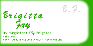 brigitta fay business card